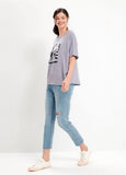 221510B1 Raw Hem Maternity Slim Jeans